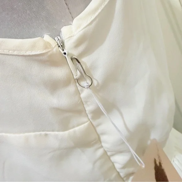 New with Tags! Forever 21 White Dress with Silver Accents - Picture 10 of 16